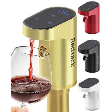 Imagem de Decantador de vinho e aerador e dispensador Redsack Electric Gold