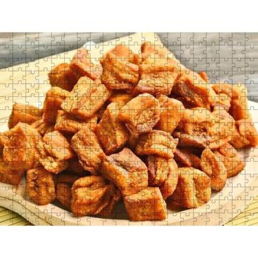 Imagem de Quebra-Cabeça Comida De Boteco Torresmo De 300 Peças Em Mdf