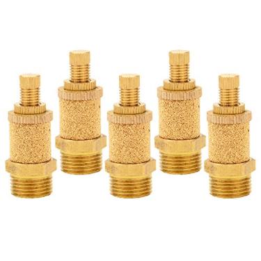 Imagem de Silenciador Pneumatic PSB silenciador silenciador silenciador redutor de ruído com controle de fluxo de ar, 1kl-04510-PSB, 1/8" NPT (5 pcs)