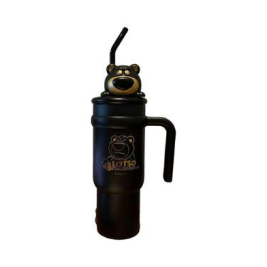 Imagem de Garrafa Térmica Grande De 900ml Com Desenho Do Mickey Mouse E Morango,