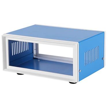 Imagem de Hztyyier Caixa de Projeto de Gabinete Metal Azul/caixa Junção, Armário Gabinete Durável para Uso Interno e Externo, Feito Metal e Plástico