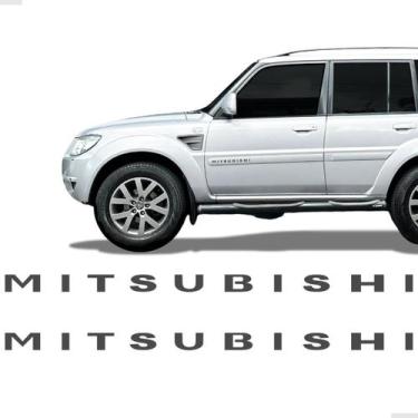 Imagem de Par De Adesivos Mitsubishi Friso Lateral Para Pajero Tr4 - SPORTINOX, 