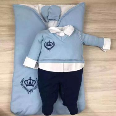 Imagem de Saída maternidade menino Príncipe com saco de dormir confortável - Bia