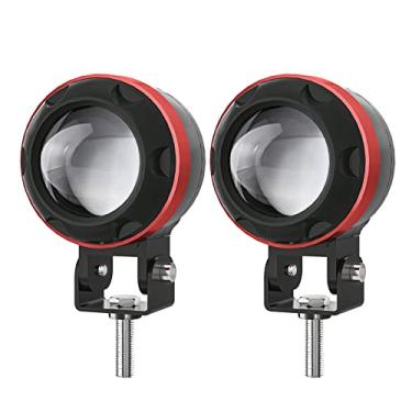 Imagem de Chusui Faróis de nevoeiro de condução de motocicleta 90 W branco e âmbar 4 modos de luz LED Pods Luzes de projetor Substituição de holofotes para caminhão trator de motocicleta ATV UTV Sbarco
