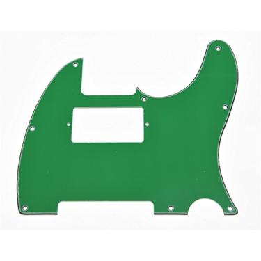 Imagem de KAISH Protetor de palheta de guitarra Humbucker estilo Tele de 8 furos para Telecaster/Tele Green, 3 camadas