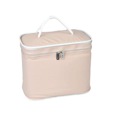 Imagem de Bolsa Térmica Frasqueira Impermeável, 2,78L a 15L, Alças Resistentes, Térmica Quente/Fria, Lisas e Estampadas (Nude, 7 Litros)