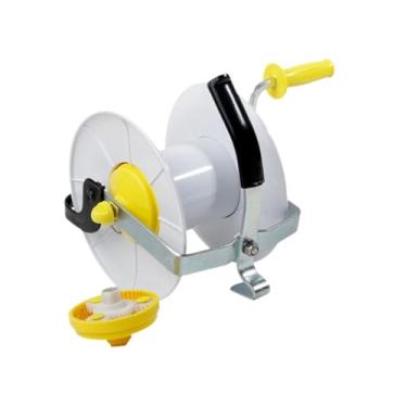 Imagem de Esquirla Enrolador de cerca elétrica, relação de engrenagem 3:1, com trava, enrolador de cabo portátil leve para trança de fio de polietileno