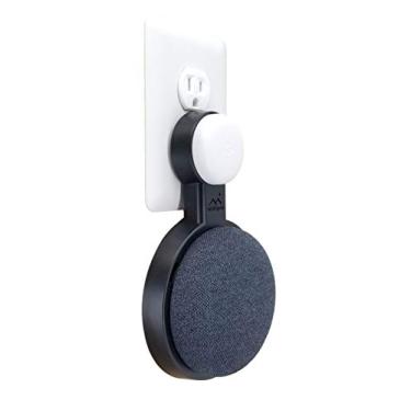 Imagem de Mount Genie Mini Para Google Nest (2ª Geração), Pacote Com Vários Discos, Perfil Mais Baixo, Sem Volume Feio, Vertical Ou Horizontal, Suporte Tomada De Parede (Preto, 1)