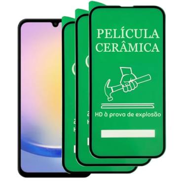 Imagem de Kit 3 Películas Cerâmica Premium para Samsung Galaxy A25, Nanogel Anti-impacto, Cobertura Total