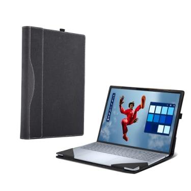 Imagem de Capa de laptop para Dell 16 Plus DB16250 |16 Plus 2 em 1 DB06250 [outros modelos], capa protetora de couro PU de 40.6 cm, capa removível (cinza escuro)