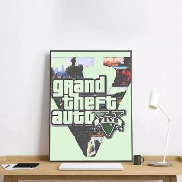 Imagem de Pôster De Arte Estética HD G-GTA 5 G-Grand Theft Auto Auto Decoração D