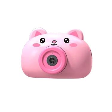 Imagem de Câmera de bolhas de sabão infantil com Luzes LED e Som - Brincadeira Ar Livre - 2 Refis de Sabão, Alça Portátil e Design Seguro para Crianças a Partir de 3 Anos (Coelhinha Lalah)