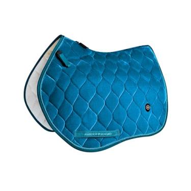 Imagem de Harrison Howard Almofada de sela de cavalo CC elegante veludo estrela comando azul