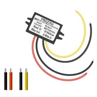 Imagem de Adaptador Step-Down YRDZXG12V para 6V 5A 30W DC-DC24V a 6V