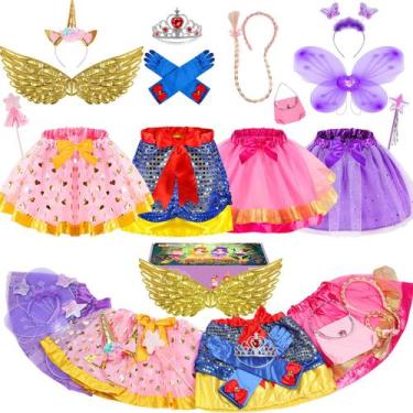 Imagem de Roupas de vestir de princesa Teuevayl para crianças de 3 a 6 anos
