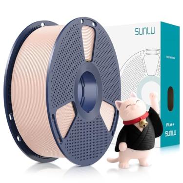 Imagem de SUNLU PLA Plus Filamento 1,75mm 1KG, Carretel Perfeitamente Enrolado, PLA+ 1000g, Precisão Dimensional +/- 0.02 mm, Compatível com a Maioria das Impressoras 3D FDM, 1kg (2.2lbs), Beige