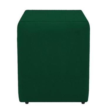Imagem de Puf Quadrado Dado Decorativo Em Suede Verde Para Sala Quarto - Decore.
