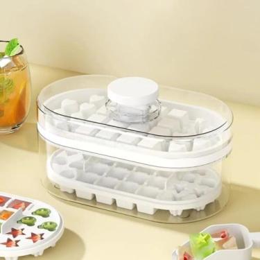 Imagem de Bandeja de Cubos de Gelo, Caixa de Freezer Portátil para Armazenamento