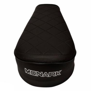 Imagem de Banco Mobilete Monark Frizada Modelo Original Selim - Piracapas, Preto