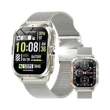 Imagem de Relógio Inteligente Militar Masculino Com Tela HD De 2.01'' Para Espor