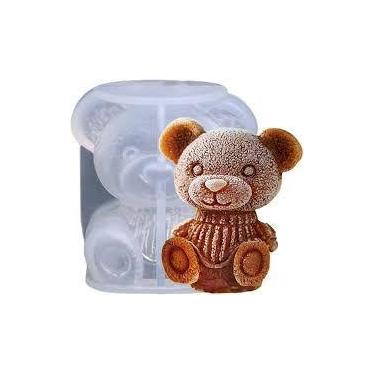 Imagem de cubo gelo ursinho pelúcia 3D - cubo gelo em forma urso silicone,gelo u