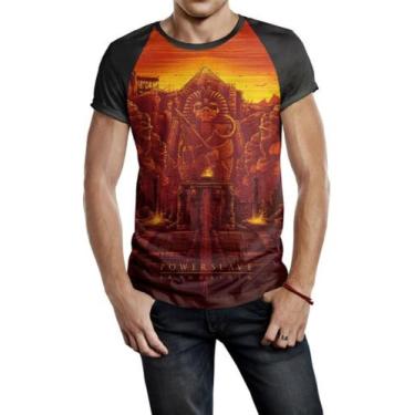 Imagem de Camiseta Raglan Masculina Iron Maiden Banda Ref:139 - smoke, Preto, M