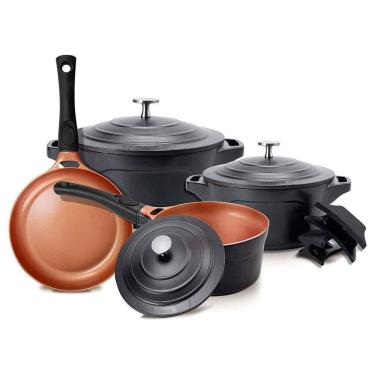 Imagem de Jogo De Panelas Le Cook Cerâmica Linha Premier Lc1849