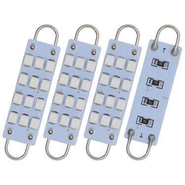 Imagem de QAUBEN Lâmpadas LED Festoon de laço rígido de 44 mm e 1,73 pol., 12 chips SMD 3528 e 1210, luz interna de carro, luz de mapa, luzes cortesia para portas, 561, 562 e 567, verde, CC 12 V (pacote com 4)