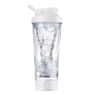 Imagem de VOLTRX Coqueteleira elétrica premium de proteína, feita com Tritan – livre de BPA – copo misturador portátil Vortex de 680 ml/Coqueteleira recarregável USB C para shakes de proteína