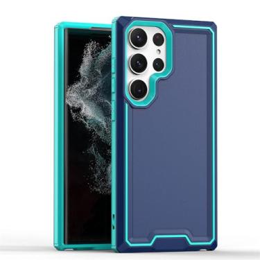 Imagem de Capa de telefone 2 em 1 armadura para Samsung Galaxy S23 Ultra S22 Plus A52 A73 A53 A33 5G S20 FE Capa de proteção pesada, T6, para Samsung A52