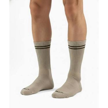 Imagem de Meia Masculina Mash Active Algodão Cano Alto Esportiva Punho Canelado,