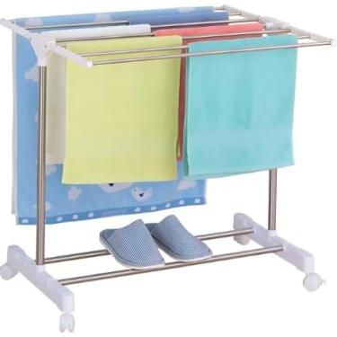 Imagem de Varal Dobrável Compacto para Roupas – Portátil, Resistente e Fácil de Guardar | Ideal para Apartamentos, Lavanderias e Espaços Pequenos