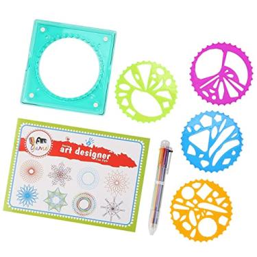 Imagem de SPYMINNPOO Brinquedo de Desenho Infantil Durável, Modelo de Régua Geométrica para Arte, Ferramenta de Desenho Em Espiral para Crianças