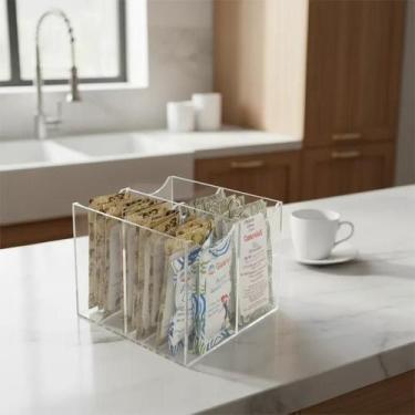 Imagem de Porta Sachês De Açucar Adoçante Mexedor Café Organizador - Super 3D