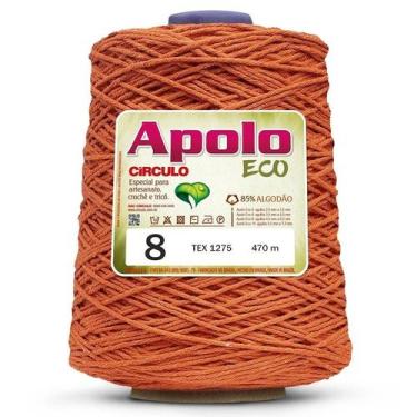 Imagem de FIO LINHA BARBANTE APOLO ECO CIRCULO Nº 08 600G 457 M, 4445 - TANGERIN