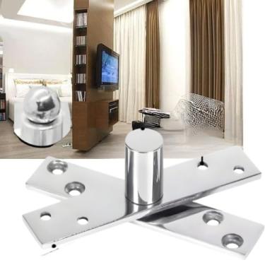 Imagem de Dobradiça Porta Com Rolamento Aço Inox 304 150kg Pivô Invisível Alto desempenho 360 suave com esfera
