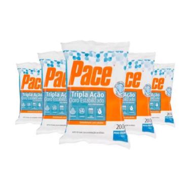 Imagem de Pastilhão De Cloro Estabilizado Pace Tripla Ação 200g (5 Un) - HTH