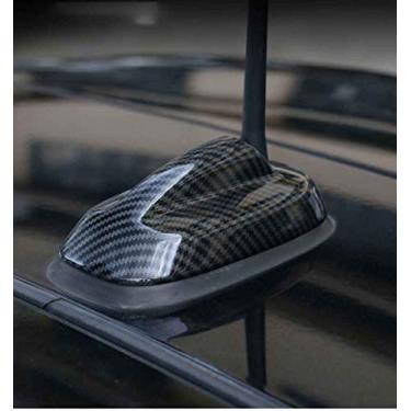 Imagem de SHIFENG Para BMW MINI Cooper Clubman Countryman F55 F56 antena de sinal de rádio de carro decoração shell adesivo capa 3D (fibra de carbono)