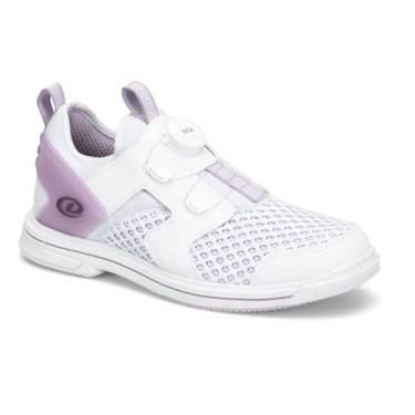 Imagem de Dexter Tênis de boliche feminino Pro BOA - Branco/Lavanda 35 (apenas para jogadores destros)