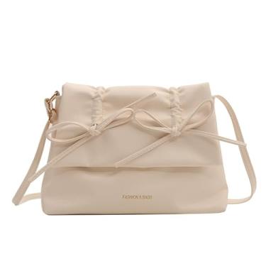 Imagem de Bolsa de ombro pequena bolsa tiracolo Y2k estética axila bolsa feminina, Branco, Medium, Branca