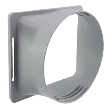 Imagem de Chinflly Mangueira de ar condicionado portátil de 5,9 polegadas conector de tubo quadrado ABS para porta de escape de ar condicionado