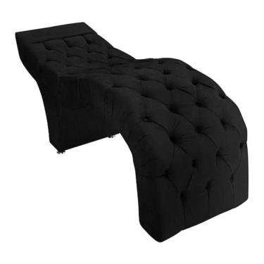 Imagem de Maca Estofada Estética Cílios Salão Spa Suede ísis Cor:preto