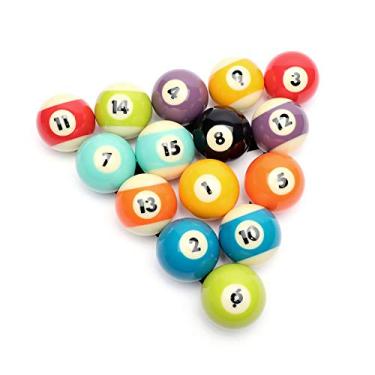 Imagem de Conjunto de bolas de bilhar profissionais, 16 bolas completas para mesas de piscina (estilo claro)