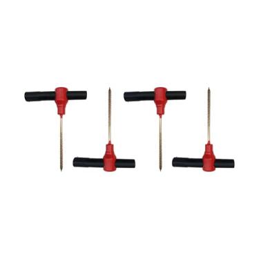 Imagem de Baoblaze 4 Estacas para Barraca, Pesca no Gelo, Abrigo, Pregos Portáteis, Âncoras de Solo Universais, Âncoras de Gelo para Camping, Cabanas e Tendas ao Ar