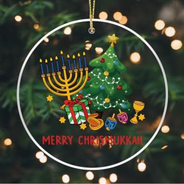 Imagem de Enfeites de Hanukkah, presentes para mulheres, enfeites de Natal judaicos para árvore de Natal, decoração de Hanukkah, decoração para quarto de casa