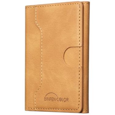 Imagem de LaiYHe Carteira magnética, 6 compartimentos para cartão, flip de couro PU, telefone minimalista fino, compatível com telefones e capas MagSafe, para iPhone 17/16/15/14/13/12/Pro/Max/Plus (MW20-amarelo