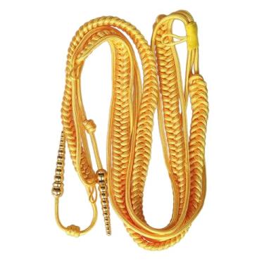 Imagem de SUQIKMX Cordão de ombro tradicional uniforme Aiguillette cordão de ombro acessório de poliéster vestido uniforme decoração, conforme descrito