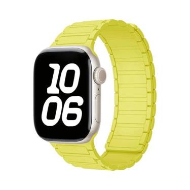 Imagem de Pulseira Magnética De Silicone De 49mm 46mm 42mm 40mm 41mm 44mm 45mm P