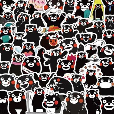 Imagem de Adesivos Kumamons, vinil impermeável, anime, 60 unidades/lote, 5-7 cm 