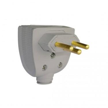 Imagem de Plugue Macho Versátil com Saída Lateral 10A Cinza - Pial Legrand